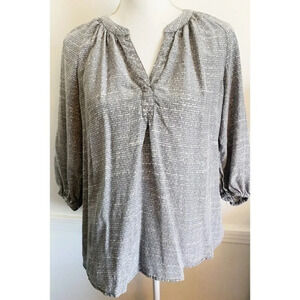 Joie • Grey Ivory Silk Addie B Blouse